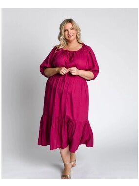 Diana Midi Dress - Prairie Boho Style